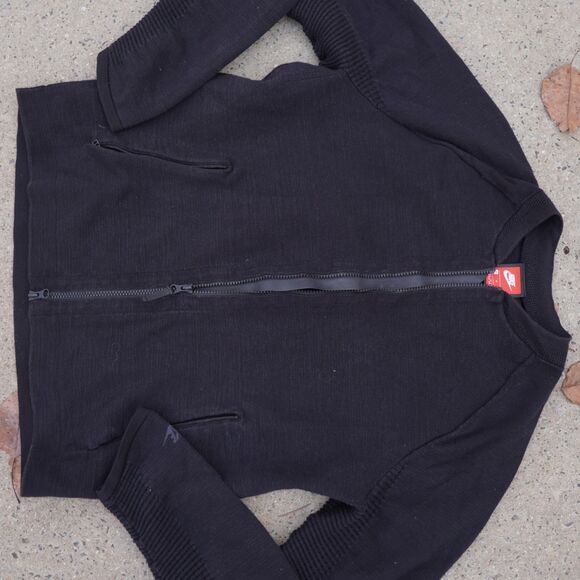 Nike Tech Pack Knit Full Zip Bomber Jacket Black Mens M Water Repellent - Picture 8 of 16